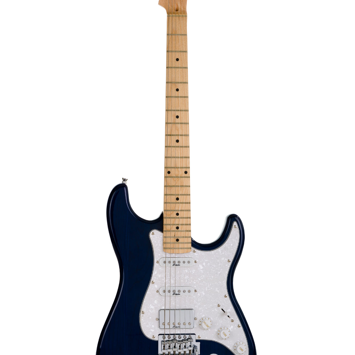 Electric Guitar ST-01-TDB-HSS Transparent Dark Blue
